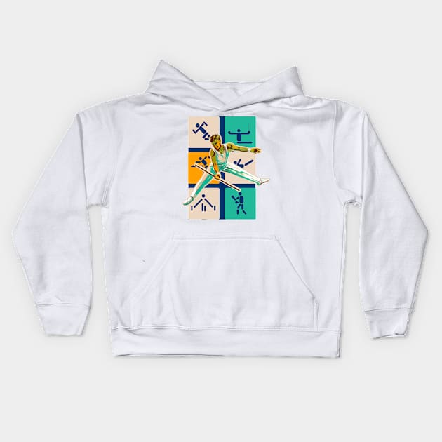 Athletics athlete Kids Hoodie by Marccelus